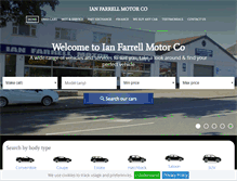 Tablet Screenshot of ianfarrellmotorcompany.co.uk